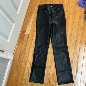 7 for all mankind leather pants